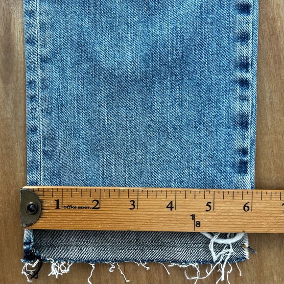 RAMY BROOK MIRANDA HIGH RISE RELAX FIT JEANS WOMEN’S sz 24 Frayed Hem NWT - Picture 12 of 12